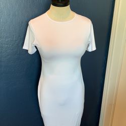 Body Con Style White Dress