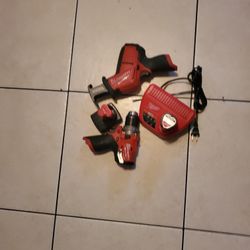 MILWAUKEE RECIPROCATING SAW AND  DRILL 