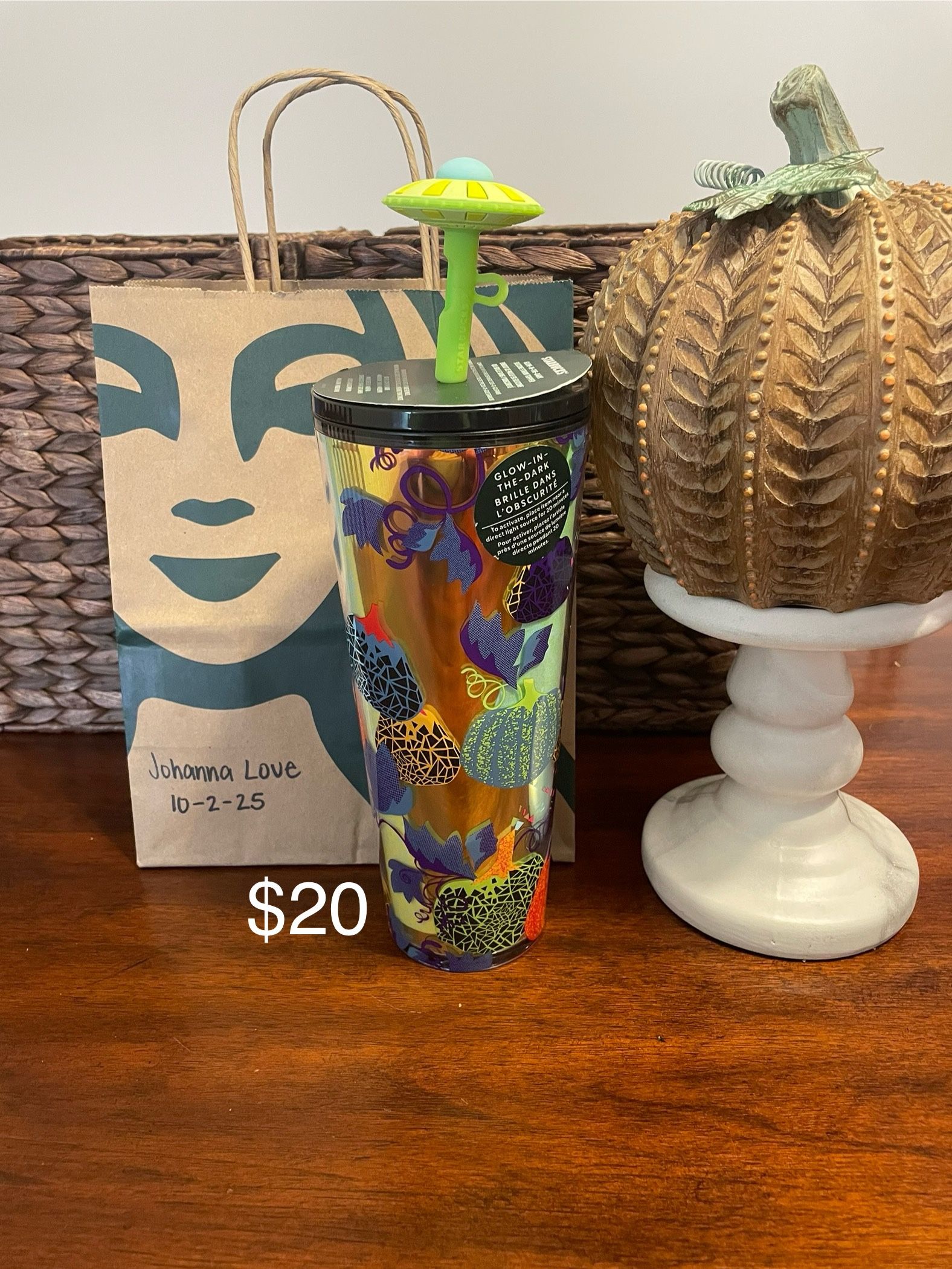 Alien Halloween Starbucks Cold Cup