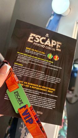 Escape ticket vip