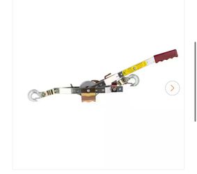 2,000 lb. 1-Ton Capacity 12 ft. Max Lift 15:1 Leverage Winch Puller Come Along Tool with 12 ft. of Cable Included