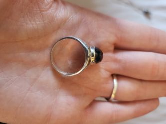 925 Silver Star Sapphire Ring