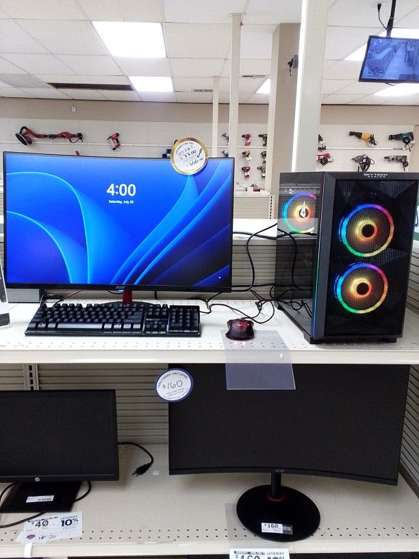 SkyTech Desktop and ACer monitor Bundle 