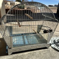 Reliance Antique Silver Birdcage. 