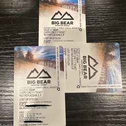 Big Bear Lift Tickets