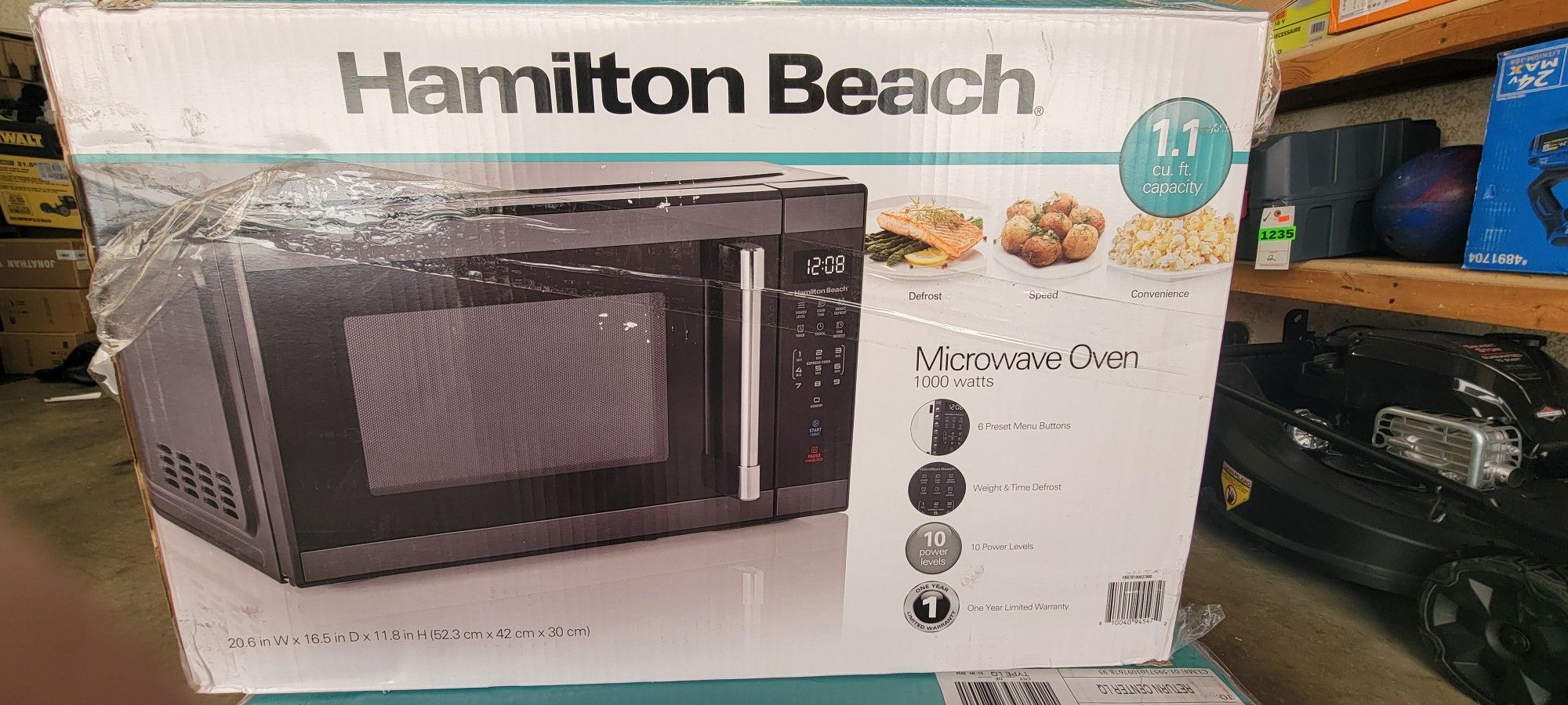 Hamilton Beach 1.1 Cu. Ft Microwave