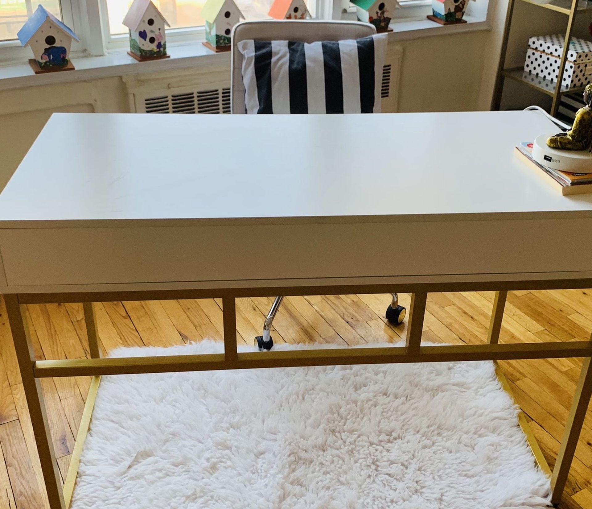 White Gold Office Desk