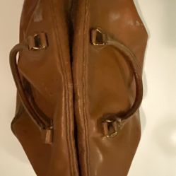 Vintage Leather Med/lg Travel Bag