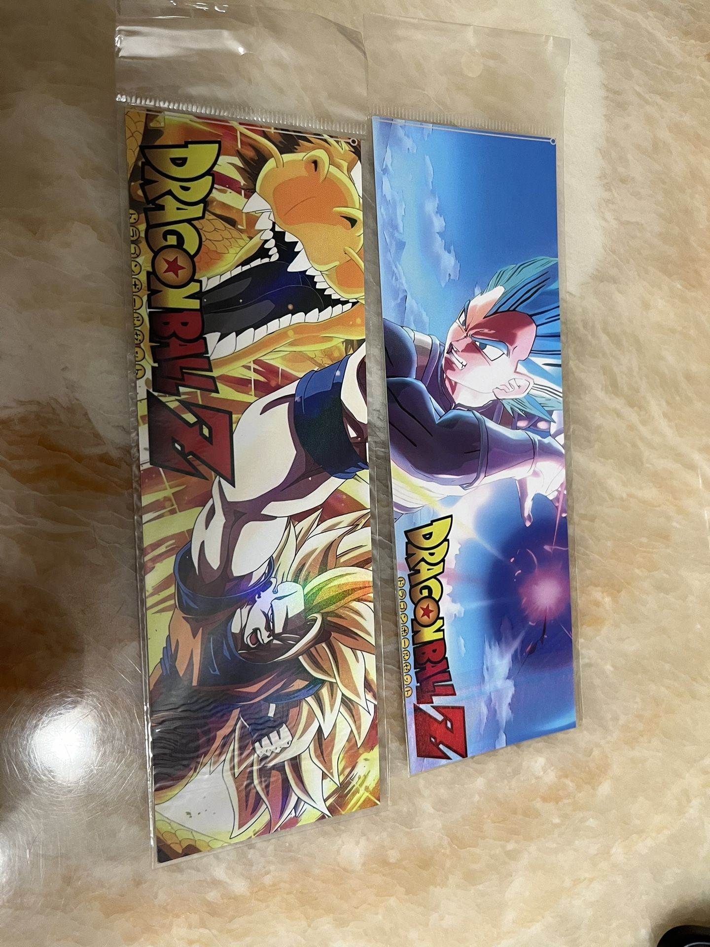 Dragon Ball Z laser card 2pcs
