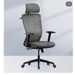 Classic Ergonomic Office Chair with High Back Swivel Computer Chair Executive Office Desk Chairs, with Lumbar Support/2D Headrest/Lockable Tilt Functi