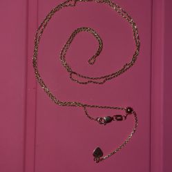 14k Gold adjustable chain 24”