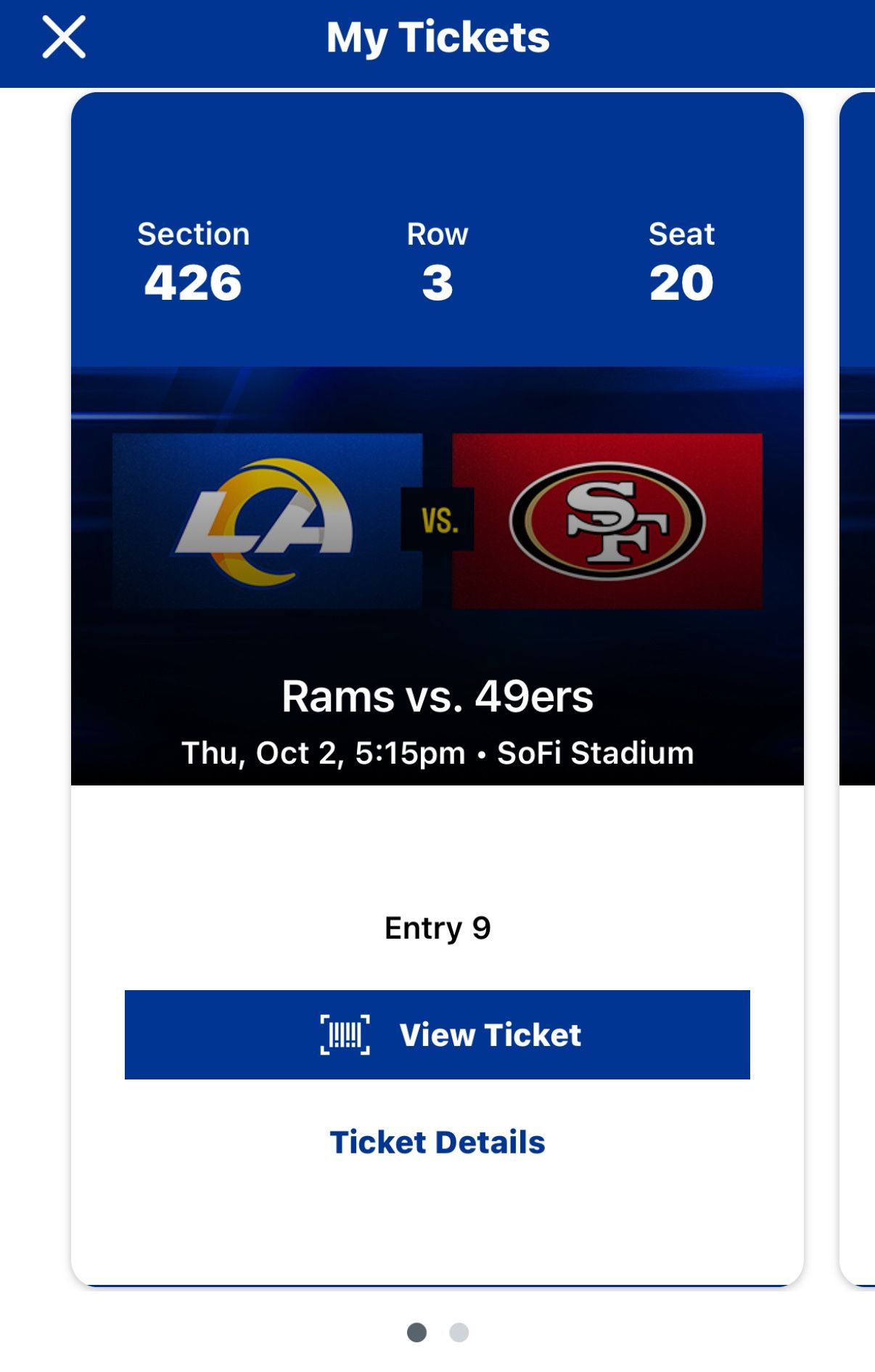 Rams vs 49ers