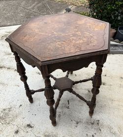 Vintage Parlor Table- Top Needs Refinishing