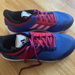 New Adidas Response Boost Mens Size 8 Blue/Red Running Walking Trail Sneakers