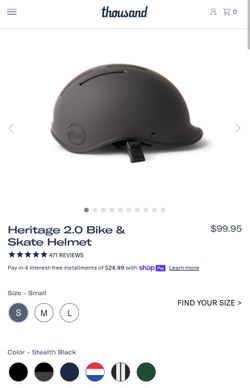 Thousand Heritage 2.0 Bike & Skate Helmet and Gloves New With Box