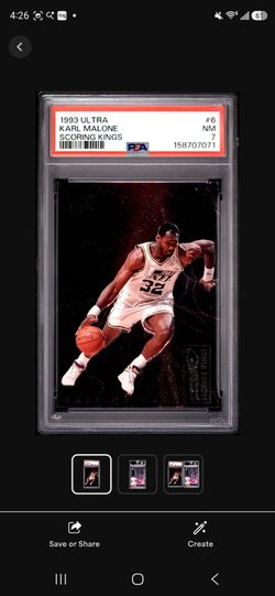 Karl Malkne 1993 Fleer Ultra Scoring Kings PSA 7