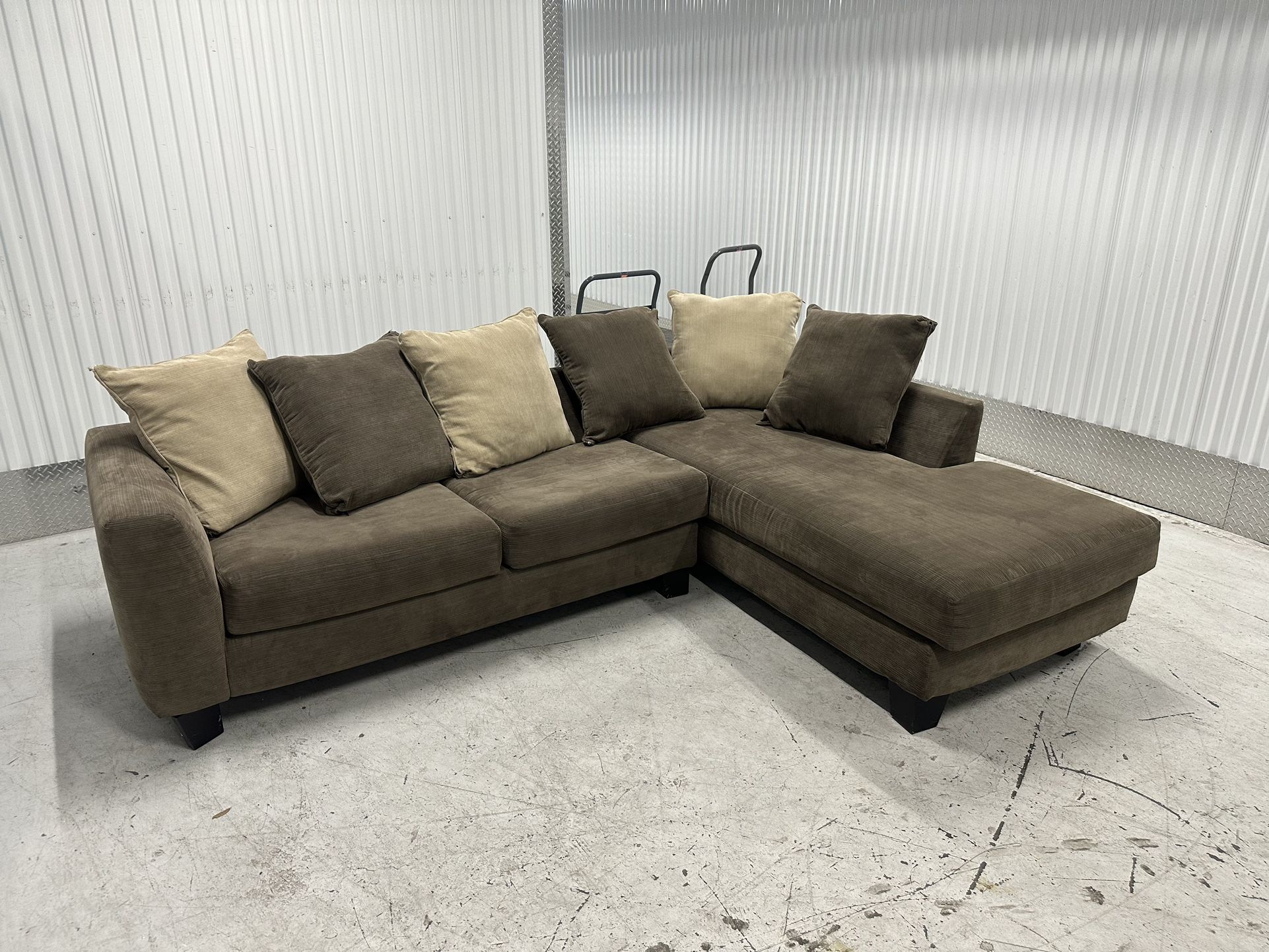 Comfy Gray Sectional Couch