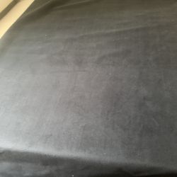 5 Yards Black Velvet Upholstery Fabric 