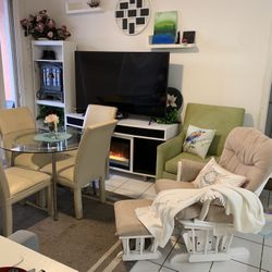 Dining And Living Room $199 🍀🎈🎁🎁🍀🚚🚚🚚 Check All The Pictures, Delivery Available, Dining Set, Rocking Chair, Couch, Table, Chair, Frame 🖼 