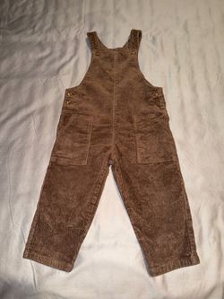 Zara Kids brown corduroy overalls size 3T