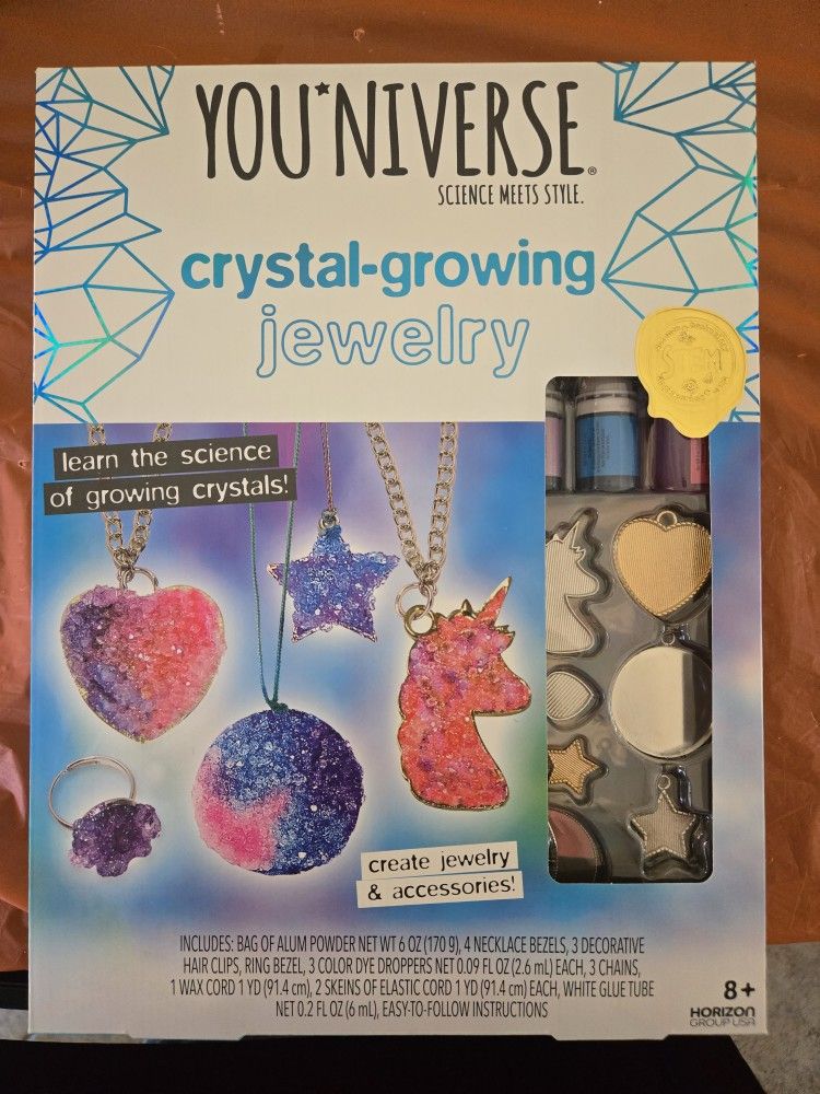 You Niverse Crystal Growing Jewelry