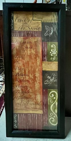 Galatians 5:22 - Fruit of the Spirit Wall Art Decor Framework 