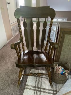 Wood rocking chair