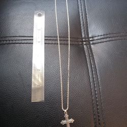 James Avery Sterling Silver Collection Chain&cross, Ring,2 Chains,pendant.