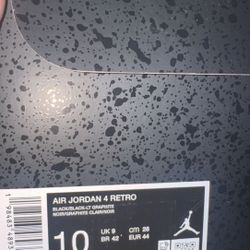 2025 Jordan 4 Black Cats Size 10 