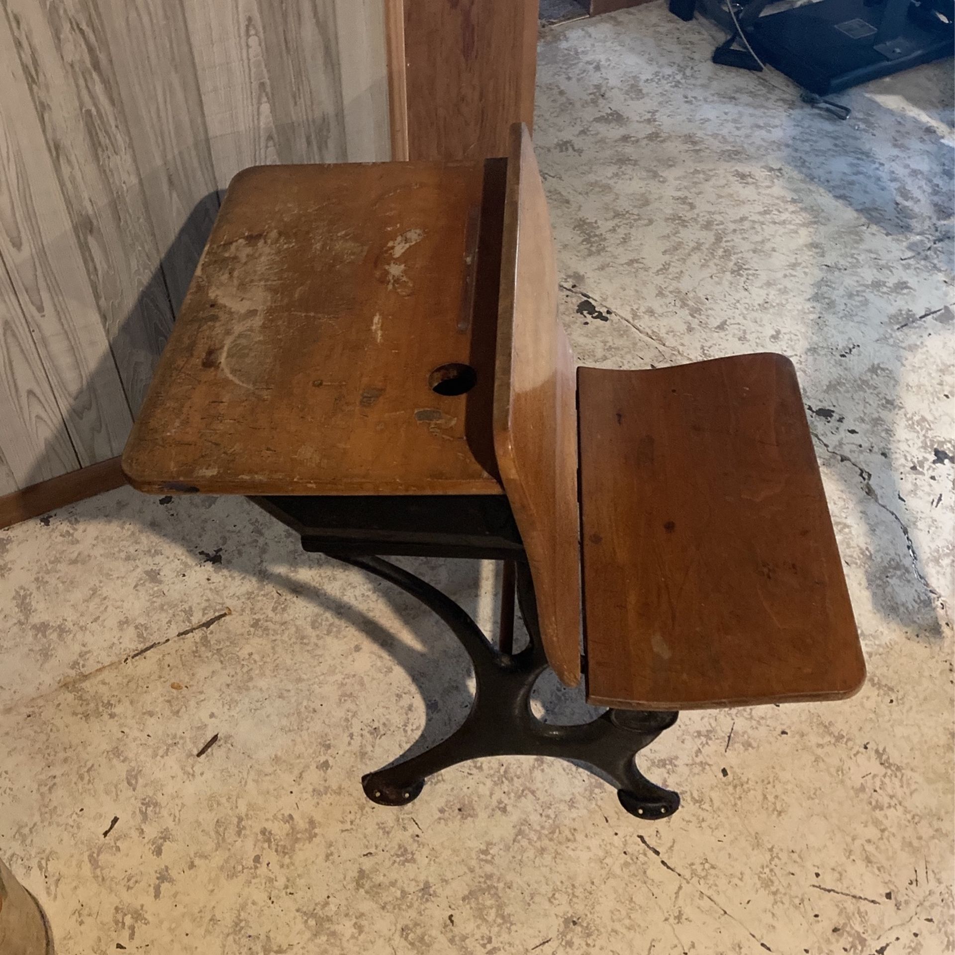 Antique School Kids Desk Desk
