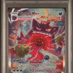 Pokémon Gengar VMAX Fusion Strike 271 264 Holo Secret Rare Alt Art PSA 10