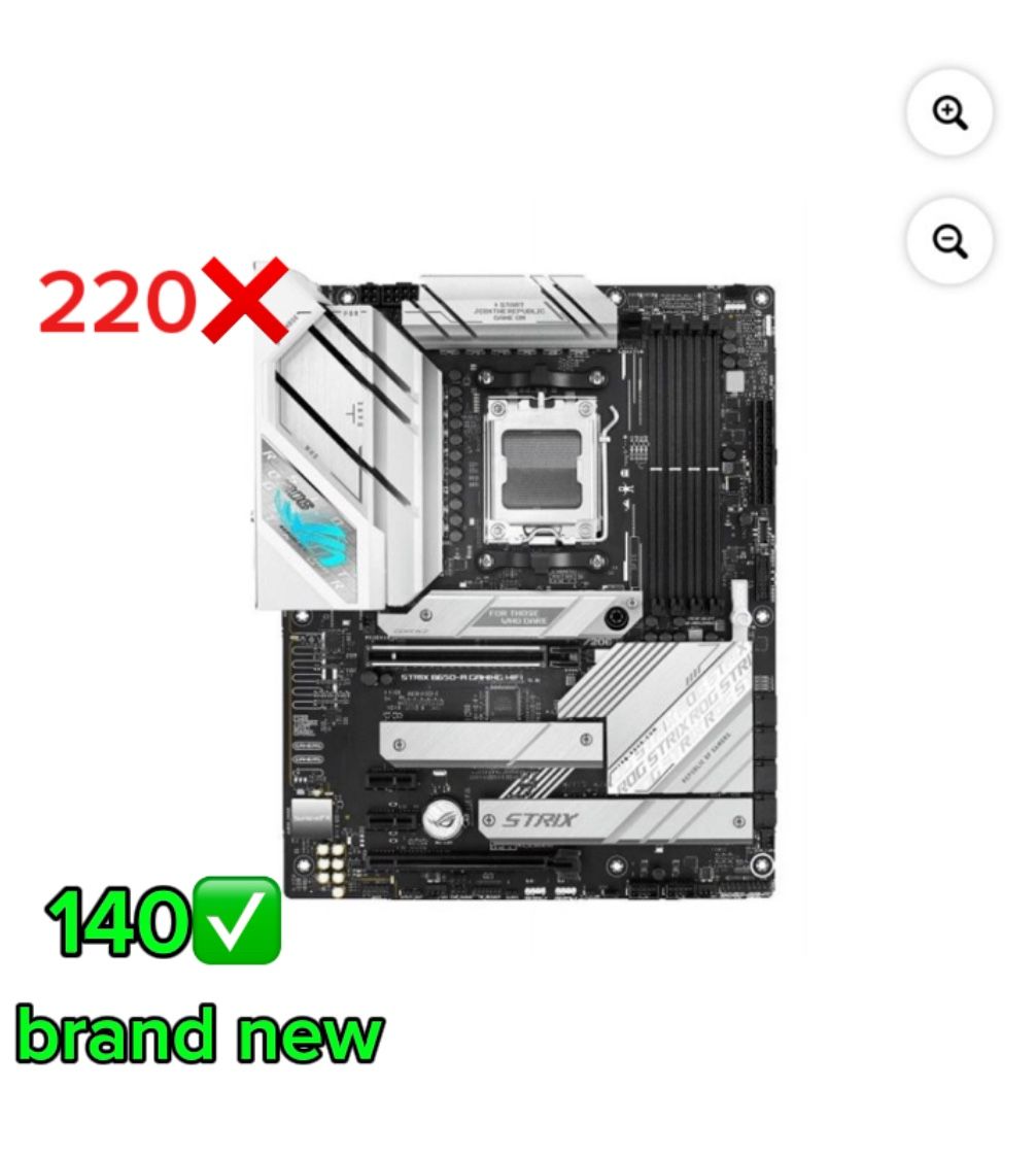 ASUS ROG Strix B650-A Gaming WiFi AMD B650 AM5 Ryzen™ Desktop 9000 8000 & 7000 ATX motherboard,
