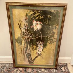 1970’s Lotus Blossom Lithograph 