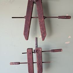 Antique Wooden Hand-screw Clamps