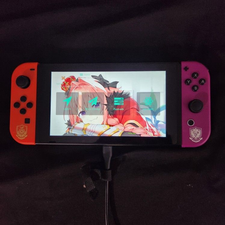 Nintendo Switch V1 With Pokemon Joycons Hack/mod/modded