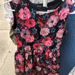 Girl Pink Foral Dress