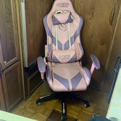 Pink Gaming Chair. EVERYTHING IS INTACT
