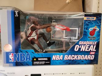 Shaquille O'Neal & NBA Backboard McFarlane Miami Heat