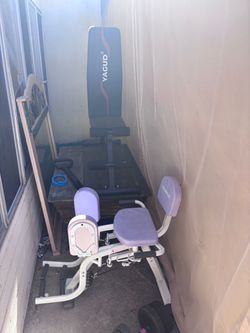 💪 Home Gym Equipment Bundle – Hip Abductor, Bench & Exercise Bike