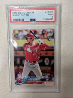 2018 Topps Update Shohei Ohtani Rookie RC PSA 9
