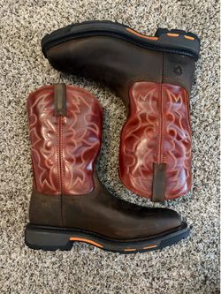 Ariat workhog wide square toe steel toe work boot