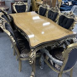 New Dining Table With 8 Chairs - Delivery And Financing Available 