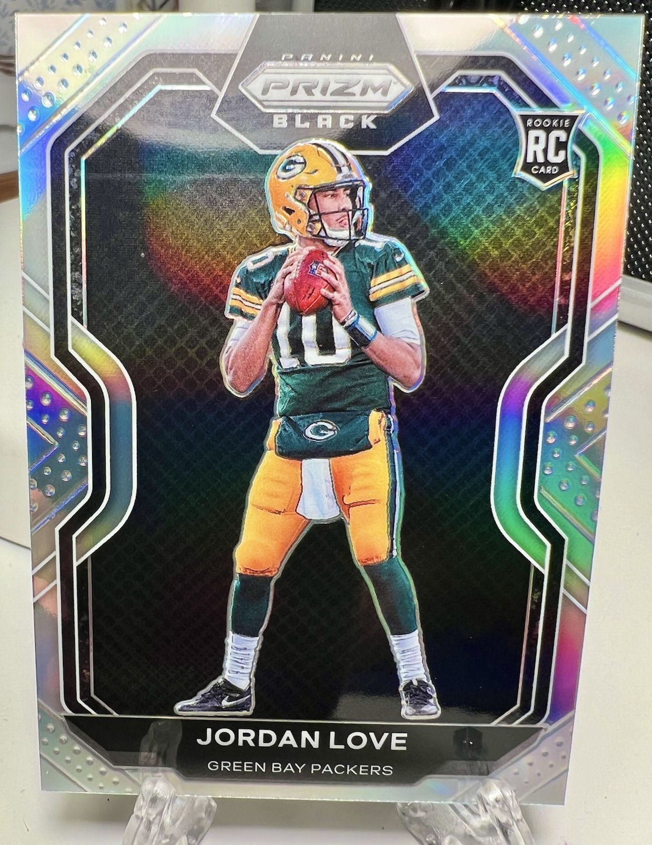 Jordan Love 2020 Rookie Packers Prizm Black Silver + Donruss Clearly