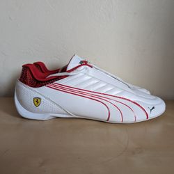 Puma Scuderia Ferrari x Future Kart Cat White Rosso Corsa 306586-02 Mens Size 14