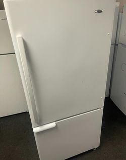 Amana Bottom Freezer Refrigerator - White, Great Condition, Energy Efficient