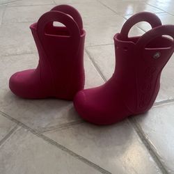 Crocs -Rain Boots Toddle Size 8