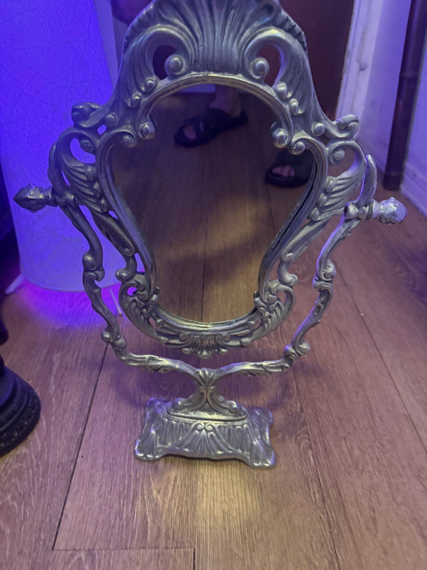 Vintage Ornate Table Mirror