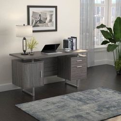 Brand New Grey Desk with Filing Cabinet/Storage Cabinet/Drawer