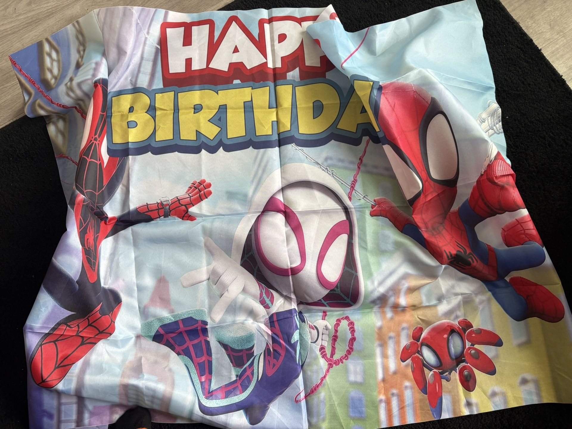 Spidey And His Amazing Friends’s Birthday Backdrop