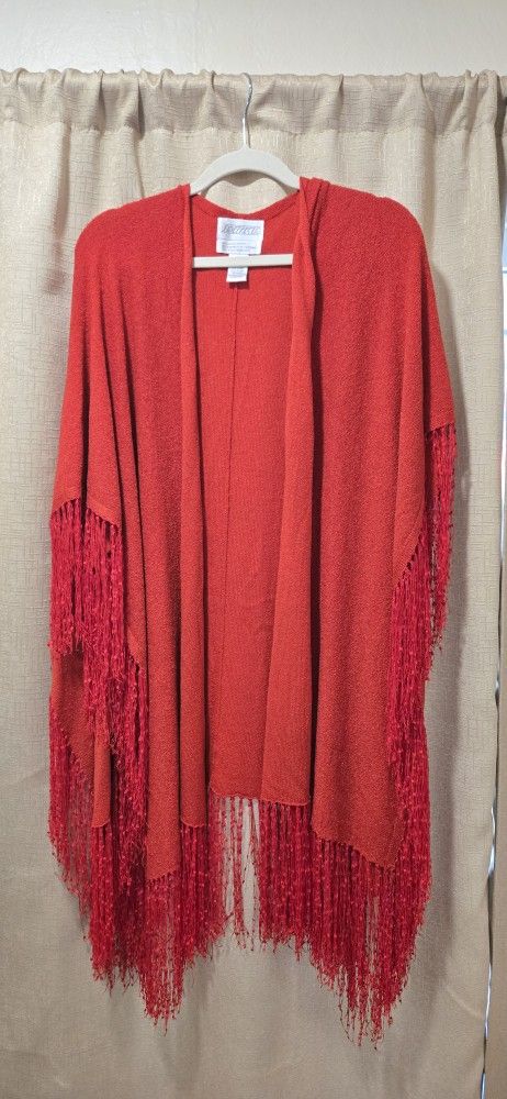 Womens Fringed Knit Open Front Kimono Shawl Wraps Long Cardigan Beach Cover Up